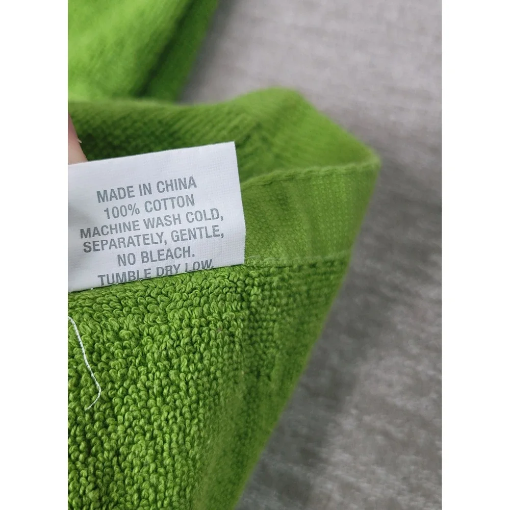 Crate & Barrel 8pc Kitchen Set Lime Green Oven Mitts Pot Holders Dish Towels
